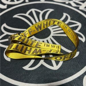Off-White Yellow Industrial Belt Accessory